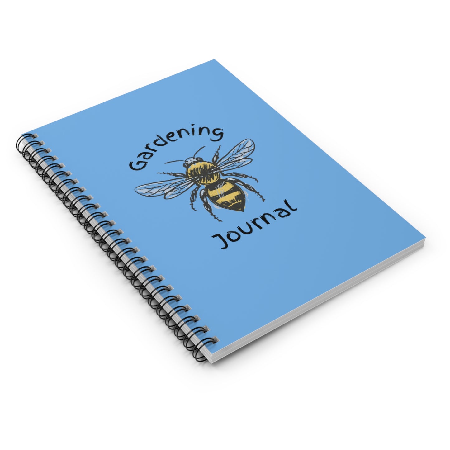 High Visibility Bumble garden journal - Spiral Notebook - Ruled Line