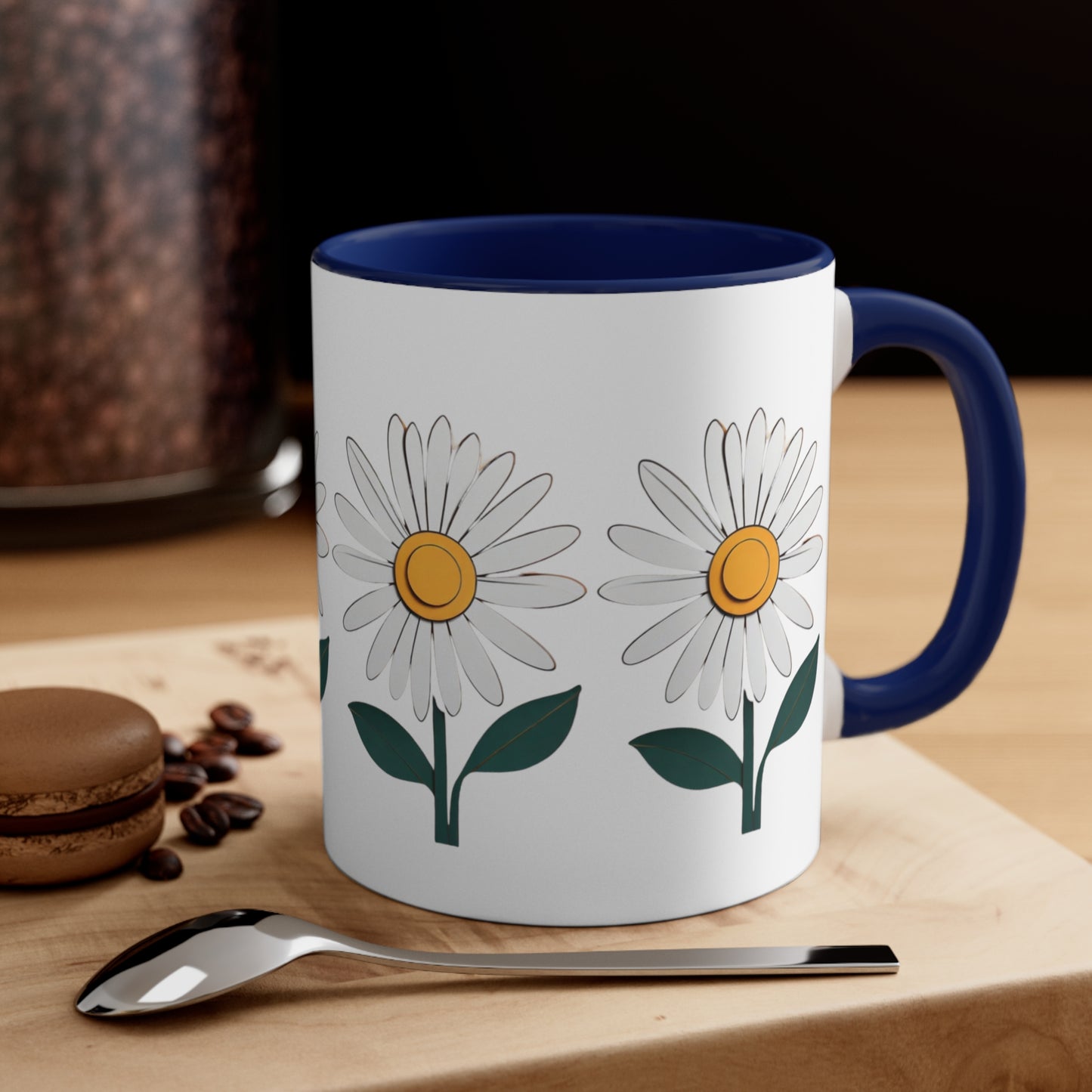 Paper daisy - Accent Coffee Mug, 11oz