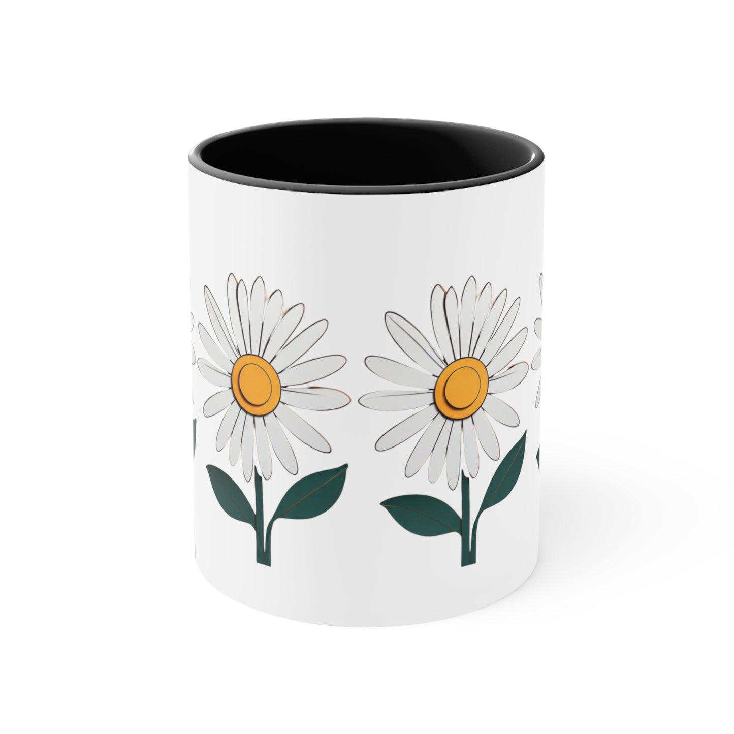 Paper daisy - Accent Coffee Mug, 11oz