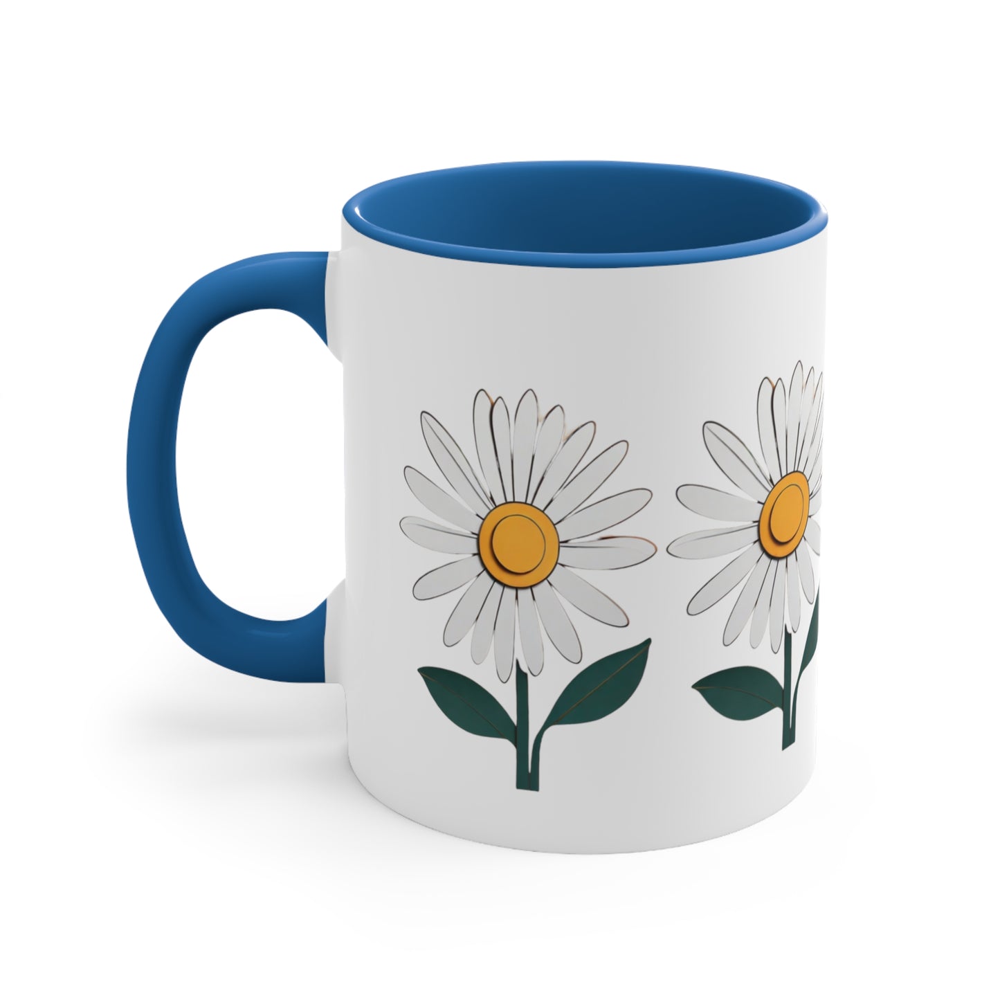 Paper daisy - Accent Coffee Mug, 11oz