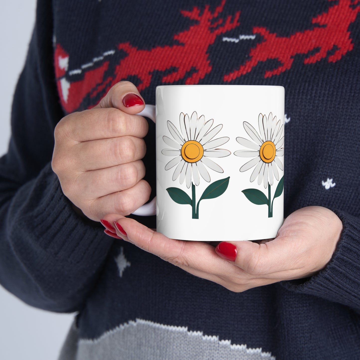 Paper daisy - Ceramic Mug 11oz