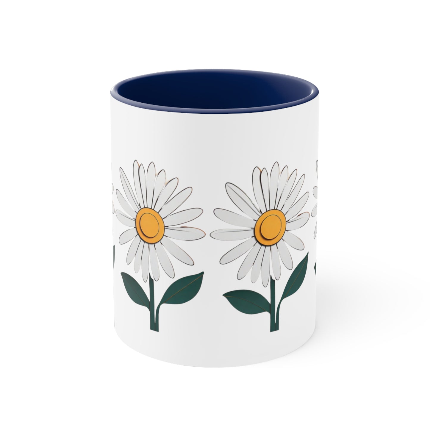 Paper daisy - Accent Coffee Mug, 11oz