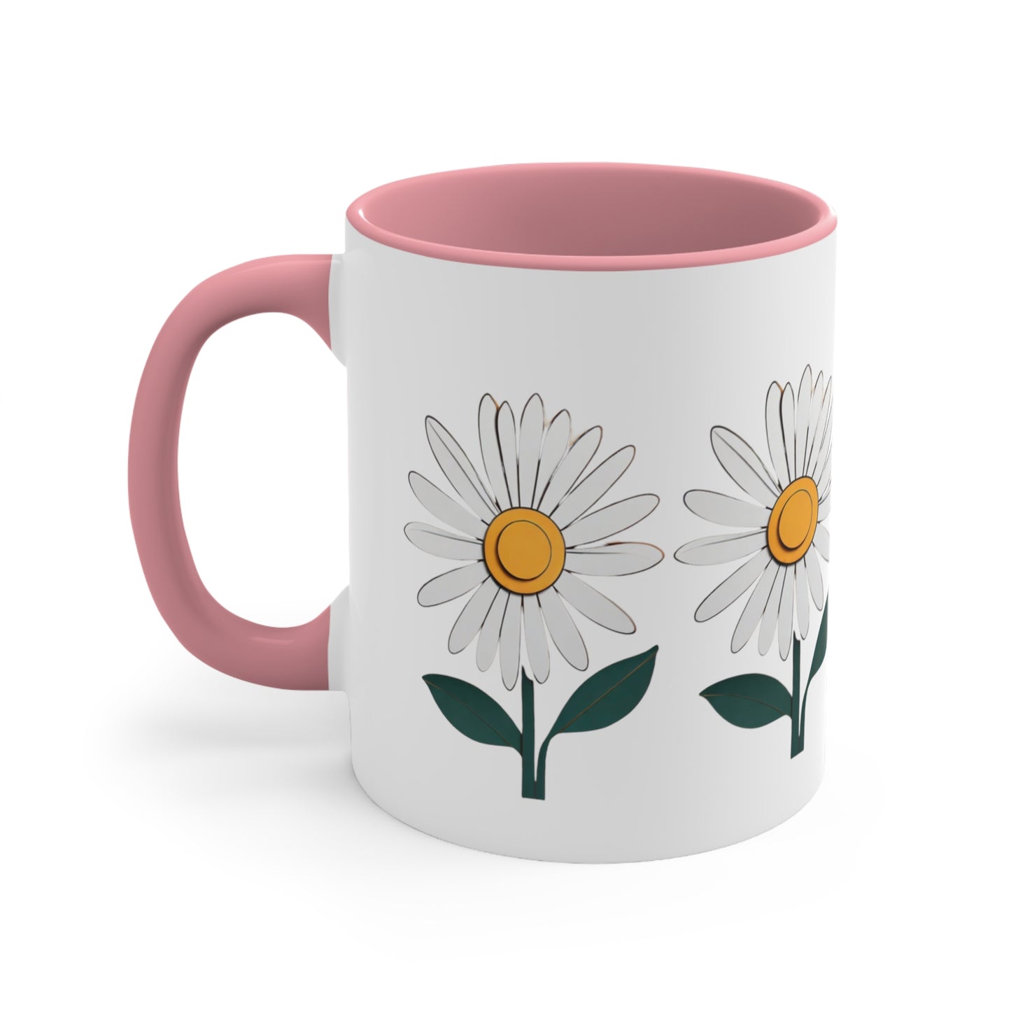 Paper daisy - Accent Coffee Mug, 11oz