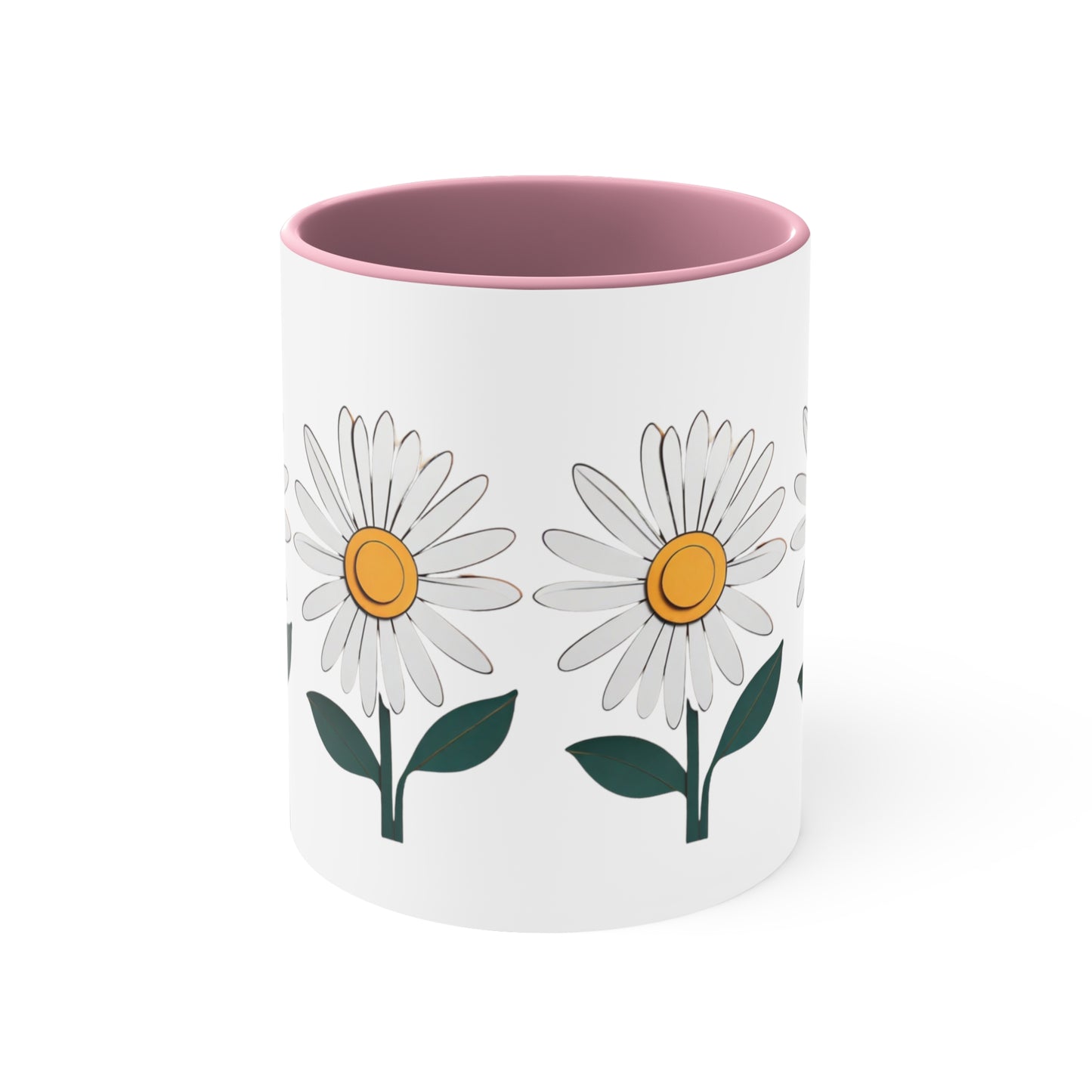 Paper daisy - Accent Coffee Mug, 11oz