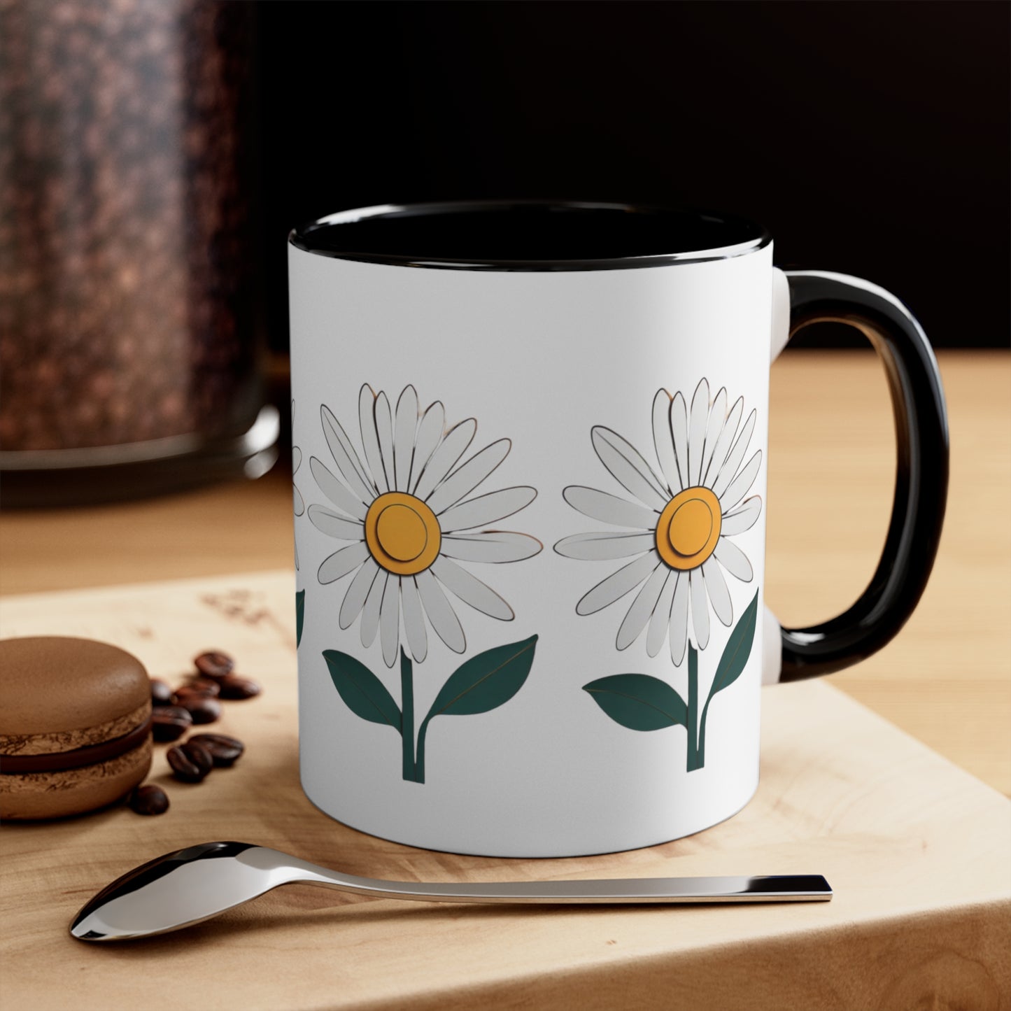 Paper daisy - Accent Coffee Mug, 11oz