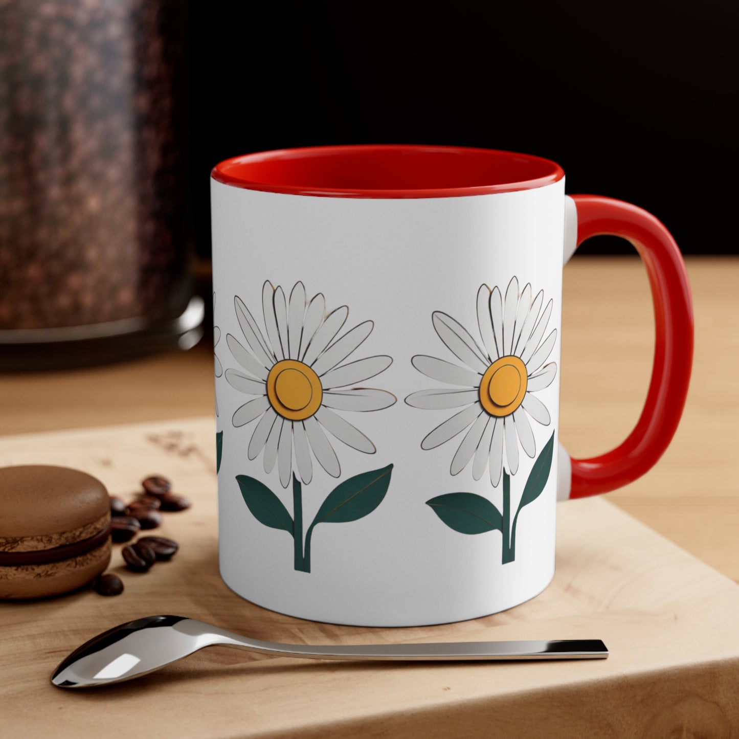 Paper daisy - Accent Coffee Mug, 11oz