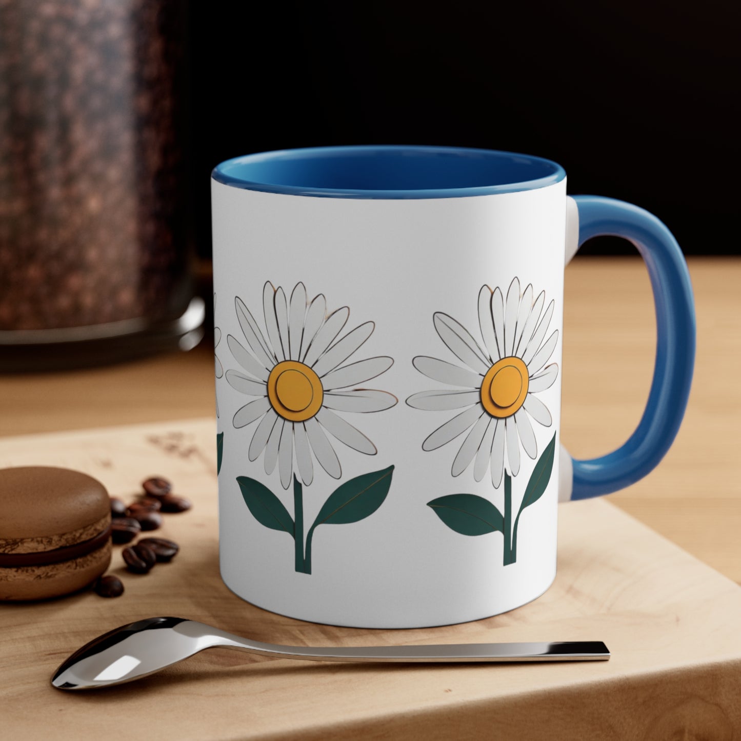 Paper daisy - Accent Coffee Mug, 11oz