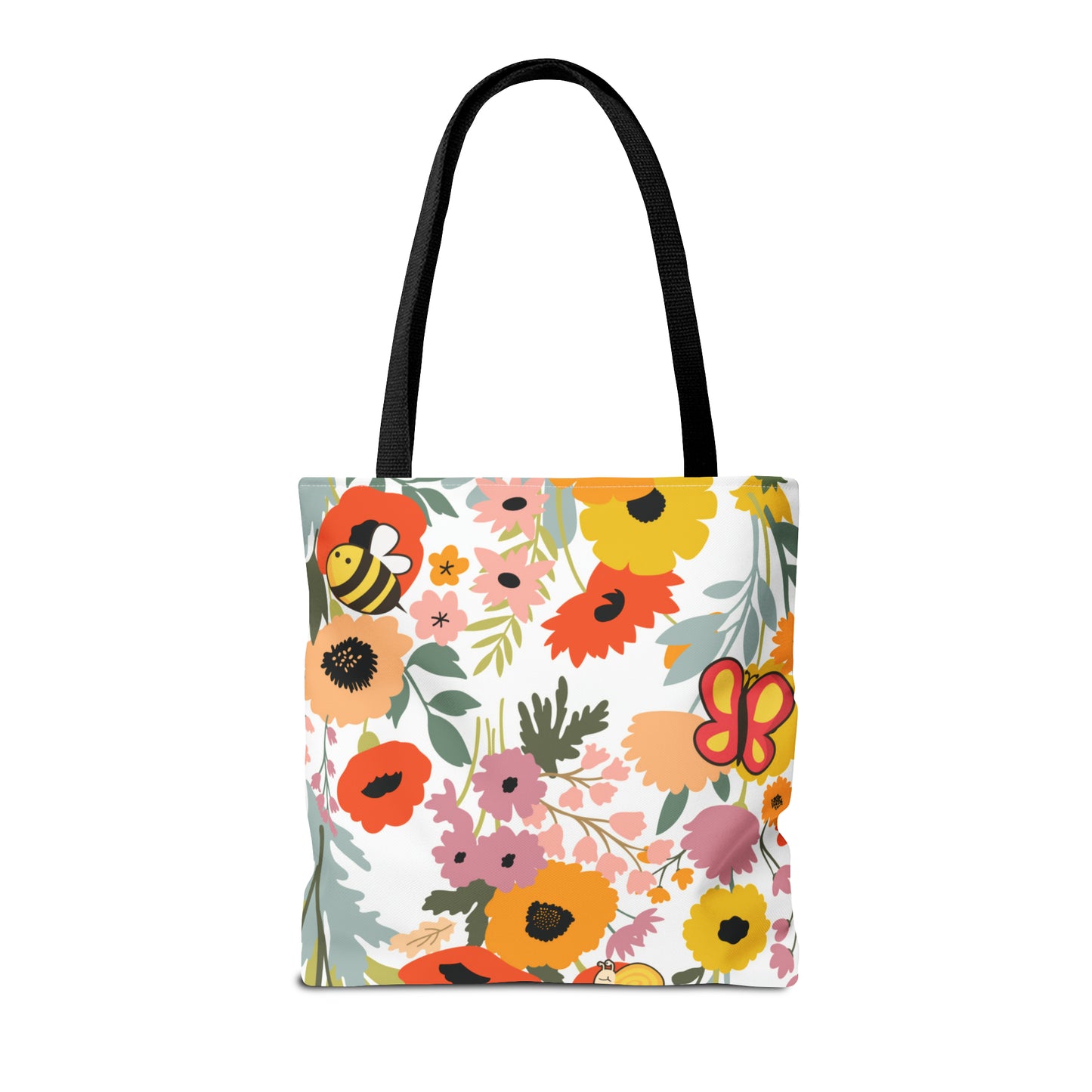 Wildflower Bumble-Fly Tote Bag (AOP)