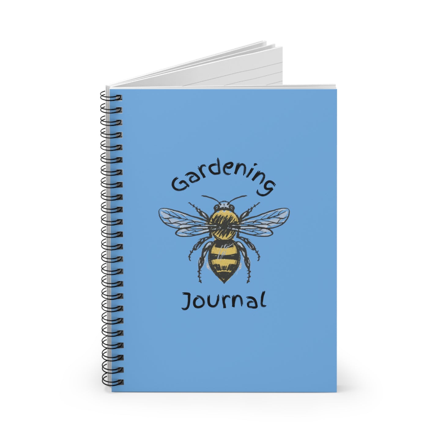 High Visibility Bumble garden journal - Spiral Notebook - Ruled Line