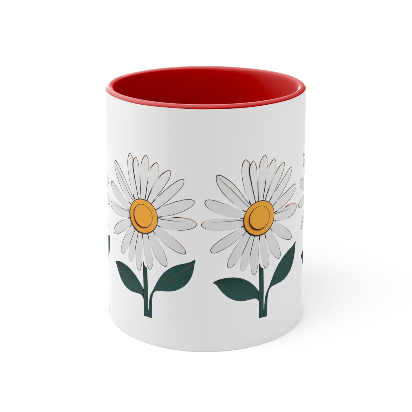 Paper daisy - Accent Coffee Mug, 11oz