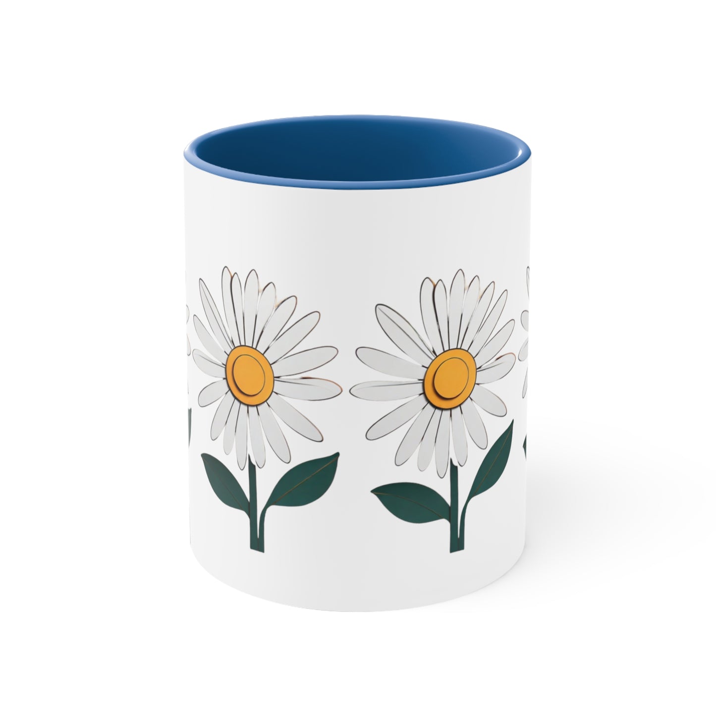 Paper daisy - Accent Coffee Mug, 11oz