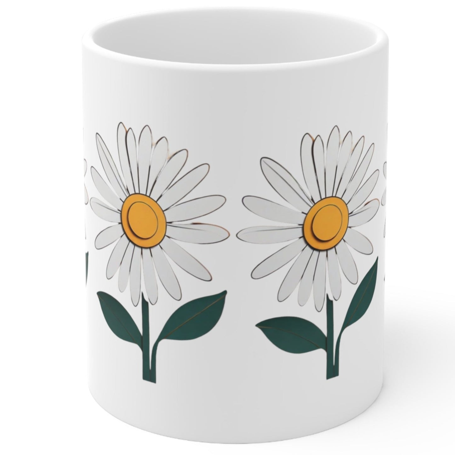 Paper daisy - Ceramic Mug 11oz