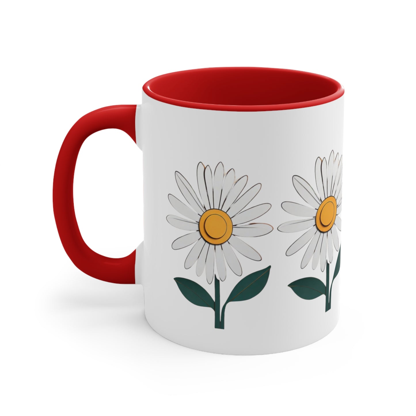 Paper daisy - Accent Coffee Mug, 11oz