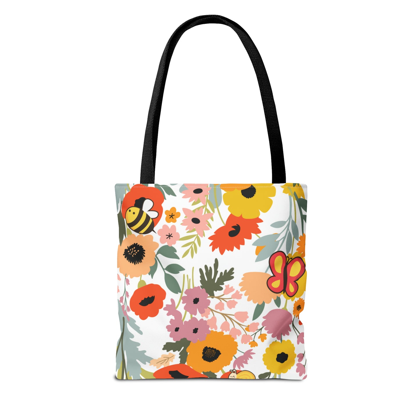 Wildflower Bumble-Fly Tote Bag (AOP)