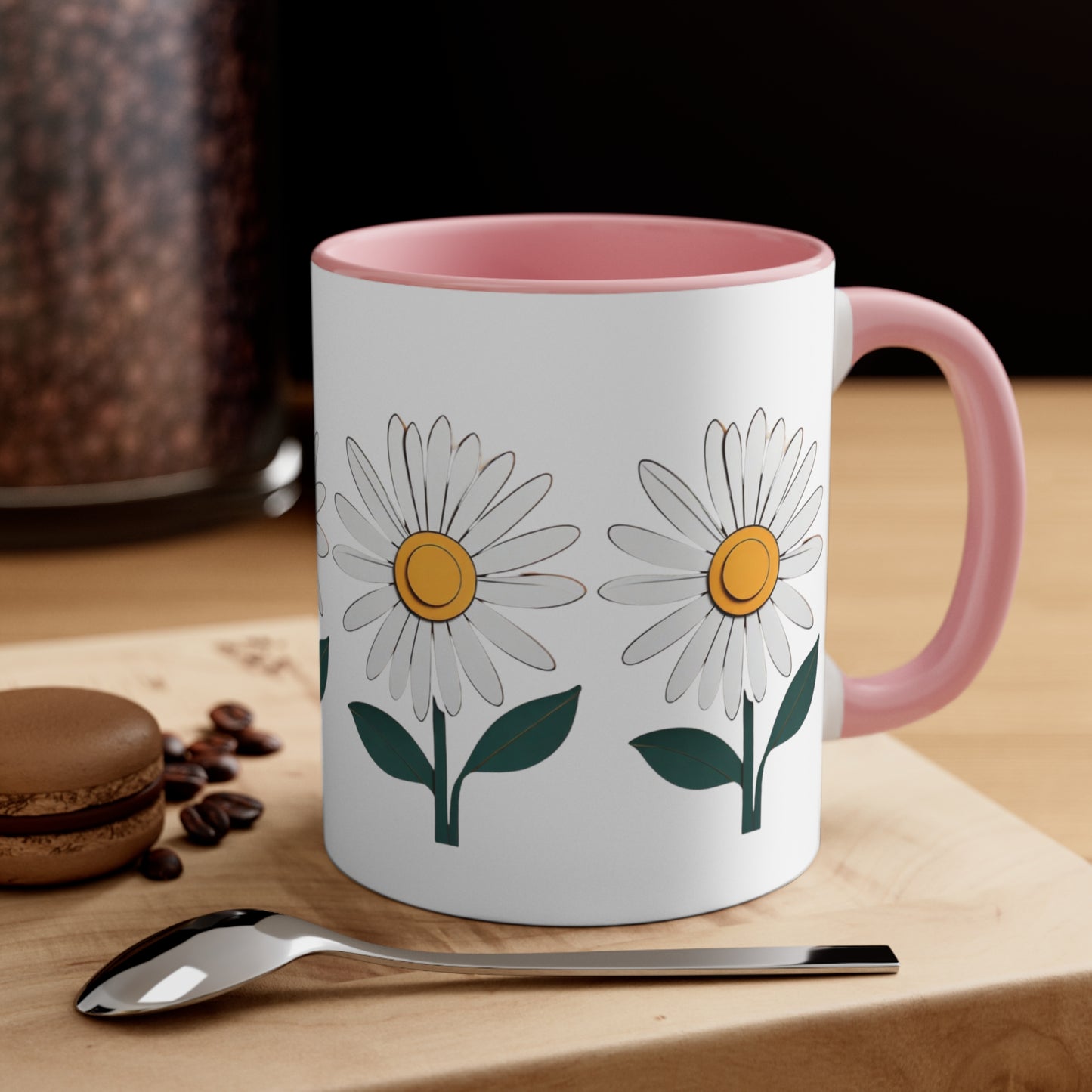 Paper daisy - Accent Coffee Mug, 11oz