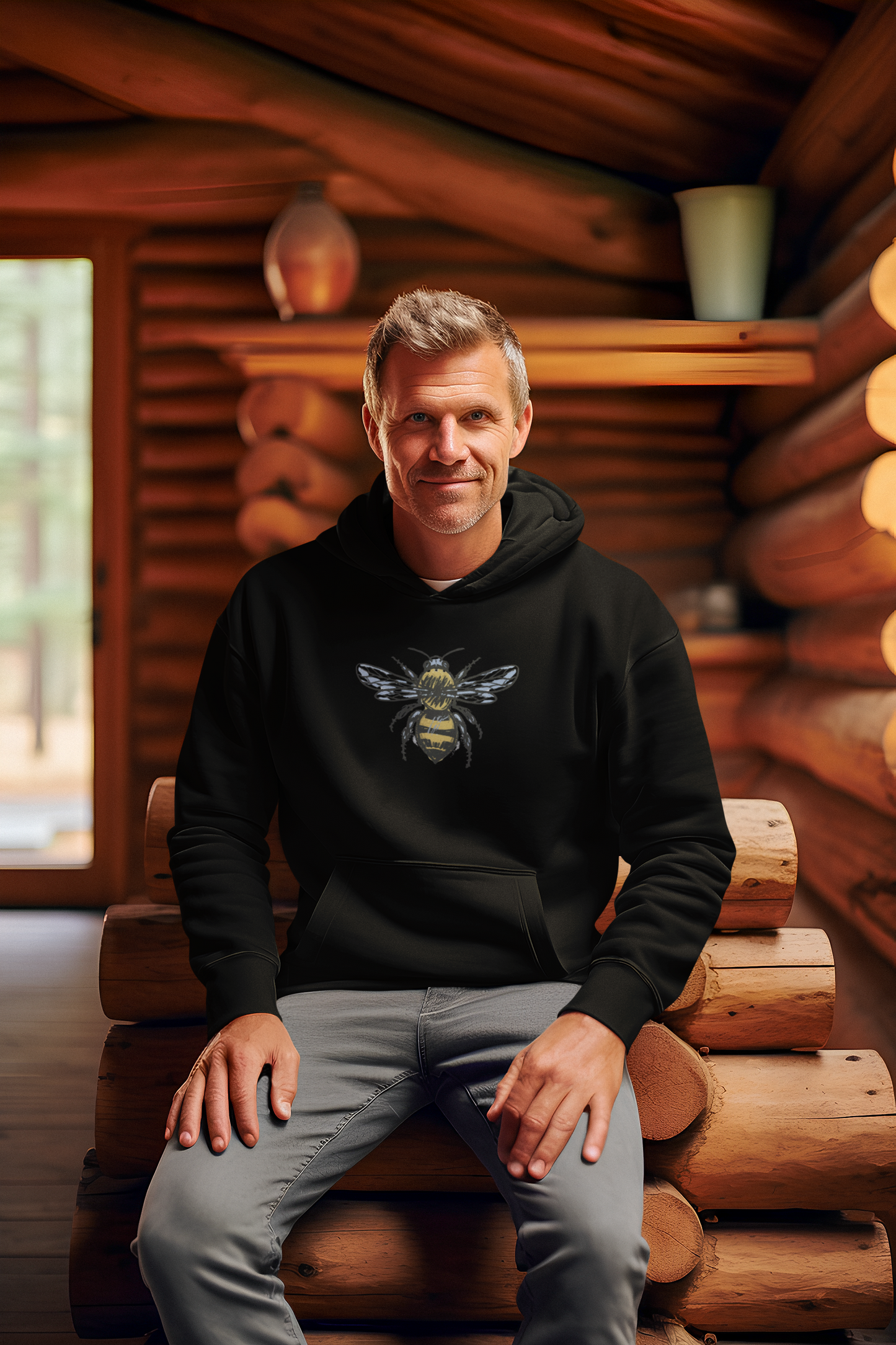 Cozy Chalk Bumble Hoodie